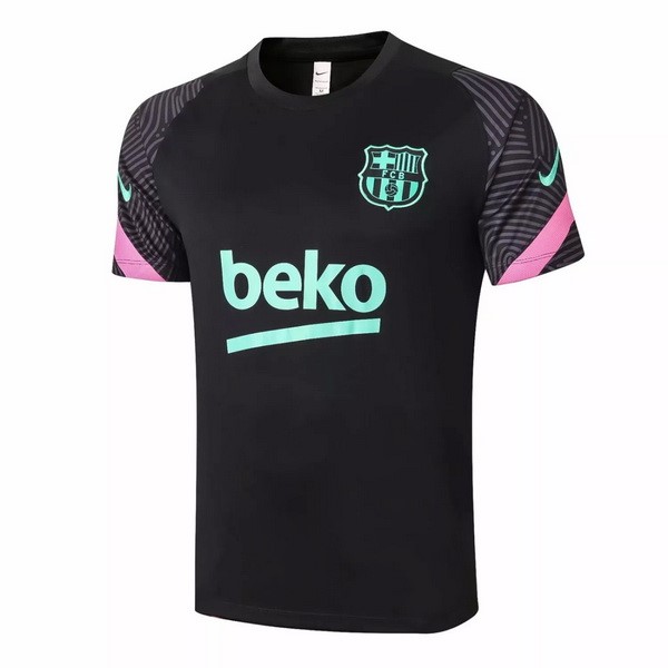 Camiseta de Entrenamiento Barcelona 2020 2021 Negro Verde